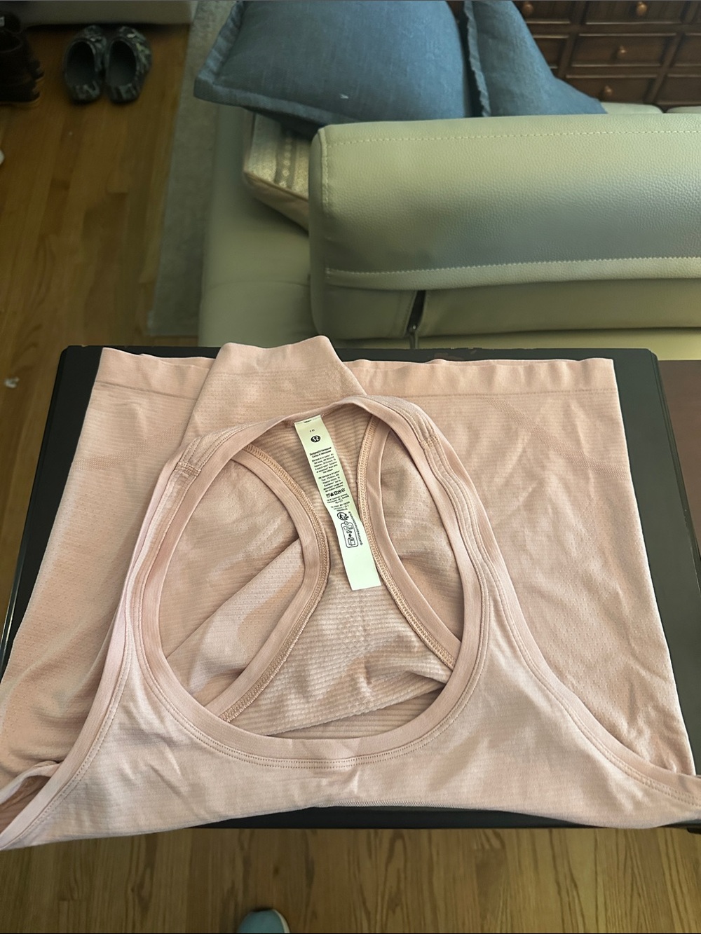 lululemon athletica Light Pink Seamless Racerback Tank